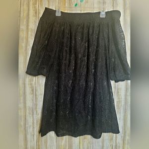 Torrid size 1 off shoulder lace swim cover up